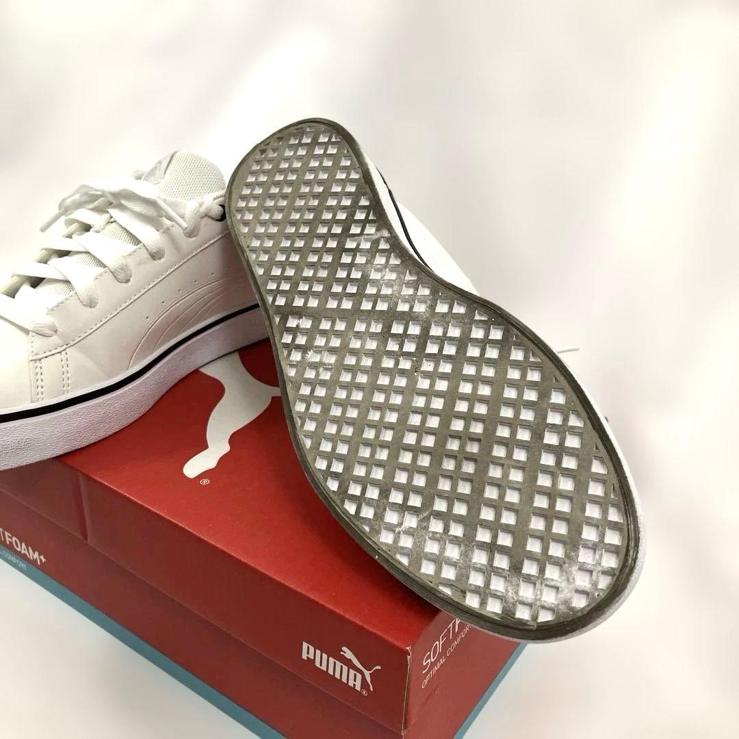 PUMA プーマ Vコート バルク 25.5cm ホワイト/ブラッ — image 2