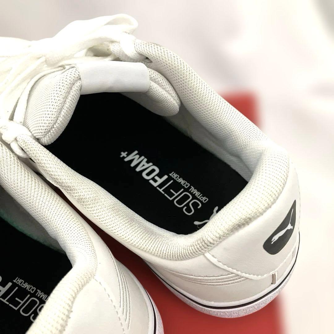 PUMA プーマ Vコート バルク 25.5cm ホワイト/ブラッ — image 5