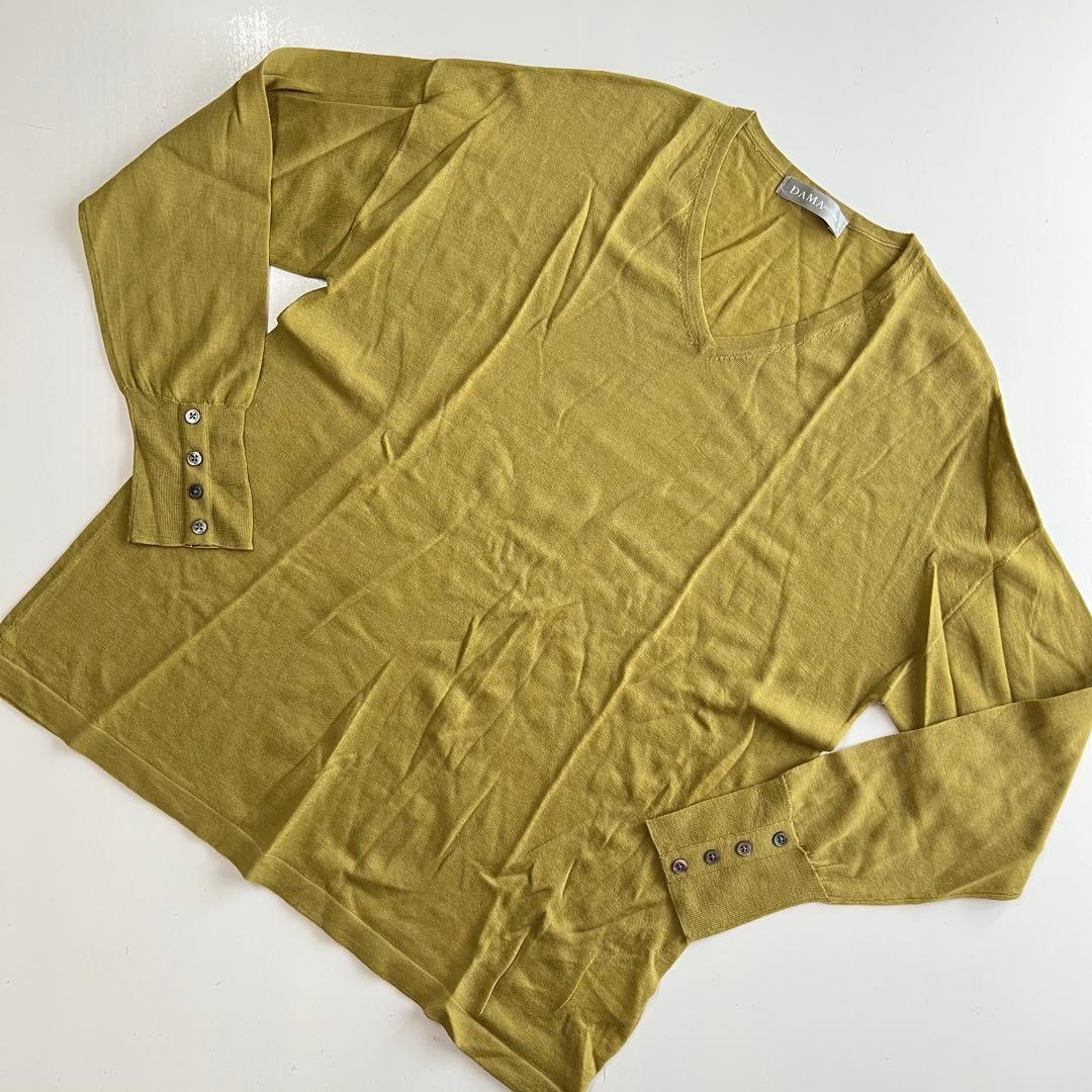 美品　ダマ　DAMA collection 長袖ニット LL　薄手　セーター — image 2