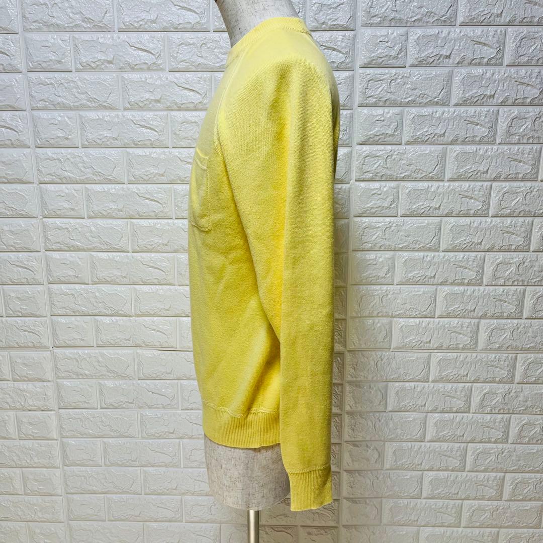 IY BASICS レモン色 長袖ニット L ポケット付き 秋冬【204】 — image 3