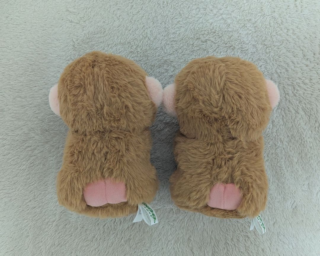 【新品・未使用】ニホンザル ぬいぐるみ くじ4等 2体セット 市川市動植物園 — image 2