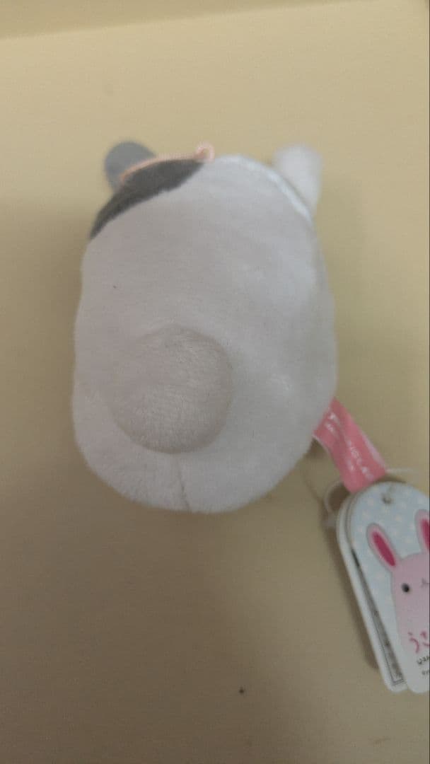 平成レトロうさだるま ぬいぐるみキーホルダーホワイト・グレー — image 2