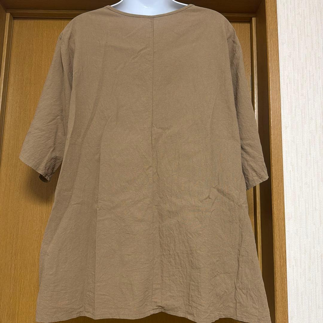 新品未使用　花柄刺繍チュニック　4XL — image 3