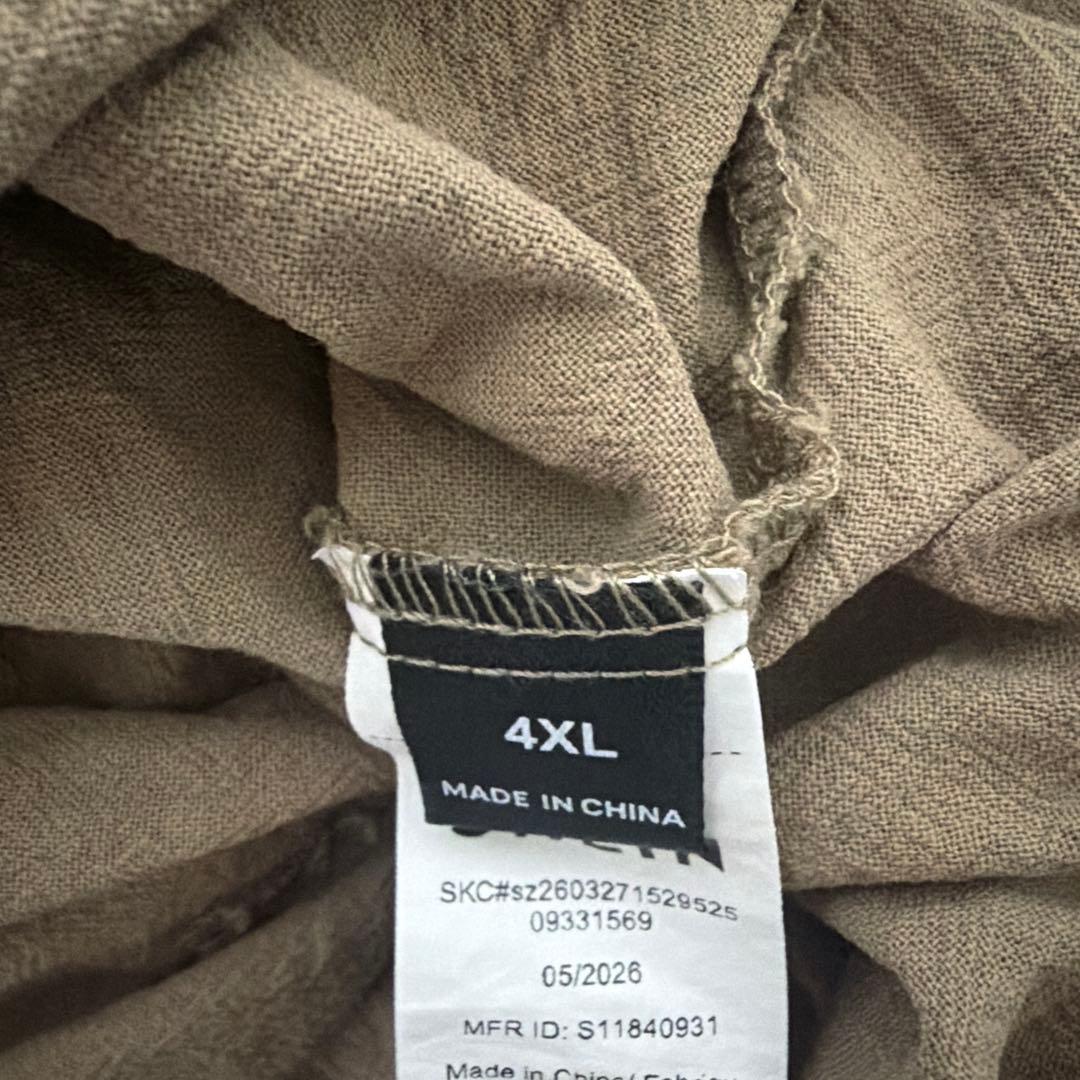 新品未使用　花柄刺繍チュニック　4XL — image 4