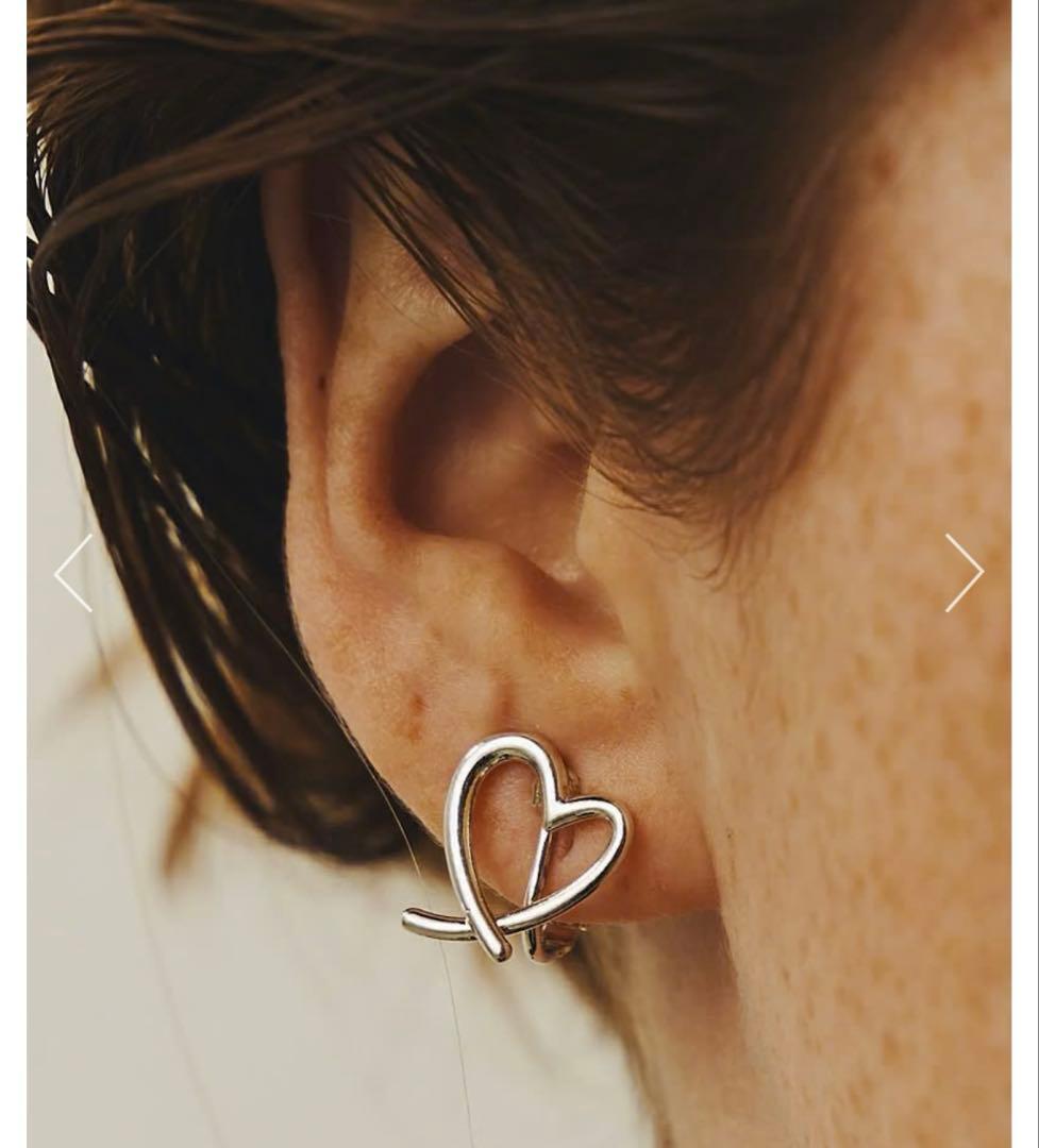 新品♡LAPUIS♡Line coil heart earrings M♡ — image 5