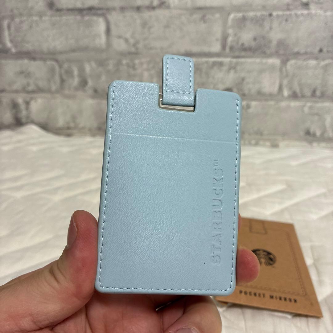 非売品Starbucks Pocket Mirror ライトブルー　2セット — image 3