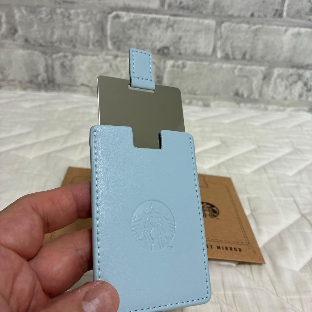 非売品Starbucks Pocket Mirror ライトブルー　2セット — image 4