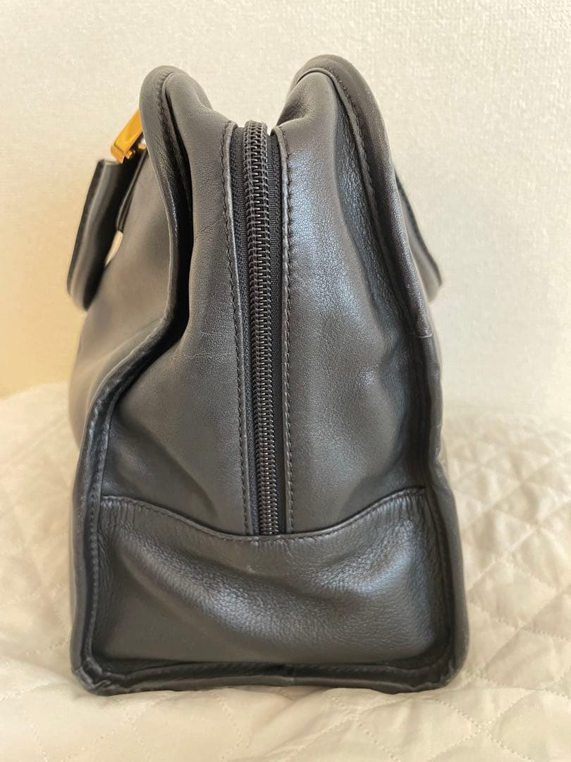 LOEWE ロエベ アマソナ ハンドバッグ ブラック レザー ゴールド金具 — image 4
