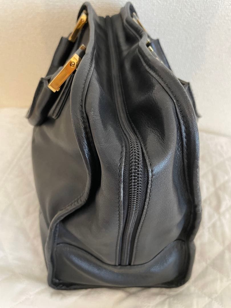 LOEWE ロエベ アマソナ ハンドバッグ ブラック レザー ゴールド金具 — image 5