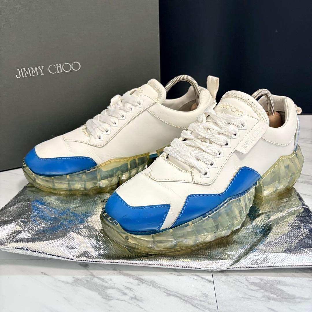 美品 袋付● JIMMY CHOO ダイヤモンド ダッドスニーカー 25.0相当 — image 2