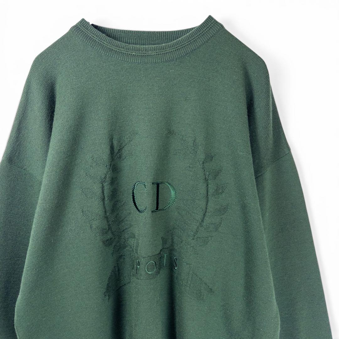極美品】Christian Dior ディオール 刺繍ロゴ セーター Lサイズ — image 2