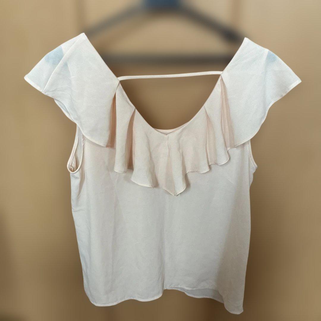 FOREVER 21 フリル ノースリーブ ブラウス S — image 3