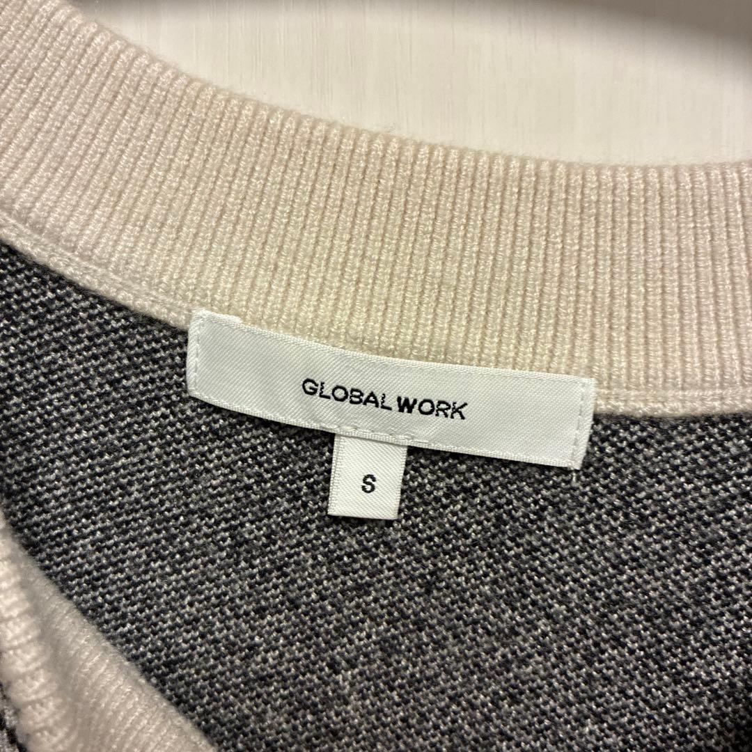 GLOBAL WORK ヘリンボーン柄 メルティプルオーバー S — image 2