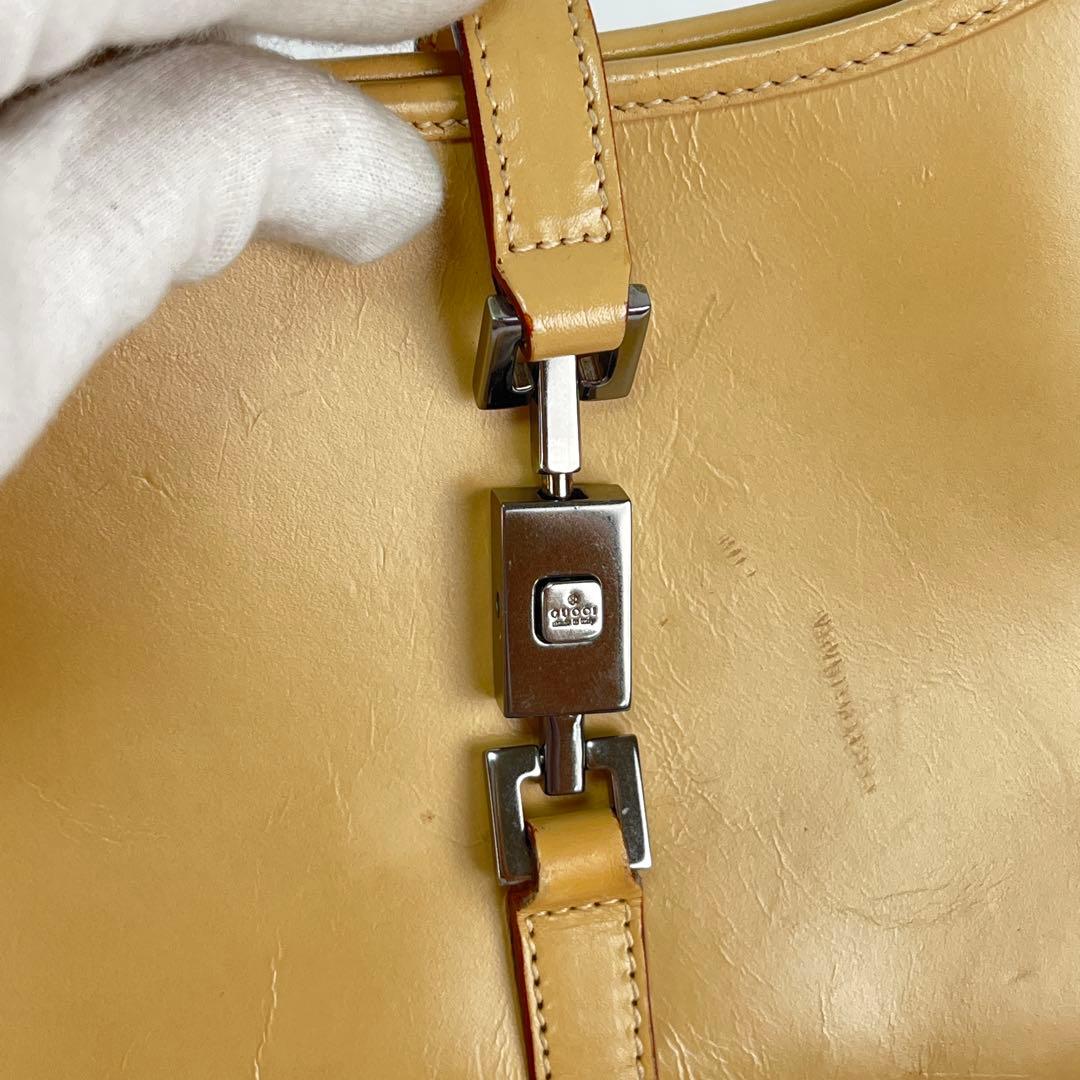 GUCCI グッチ Jackie ジャッキー GGキャンバス ベージュ レザー — image 4