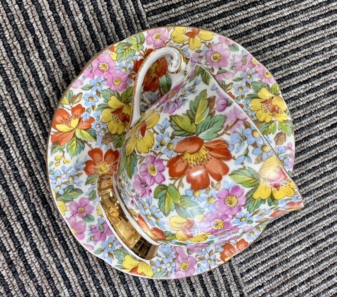 Bartley Internationalカラフルなお花のカップ&ソーサー — image 3