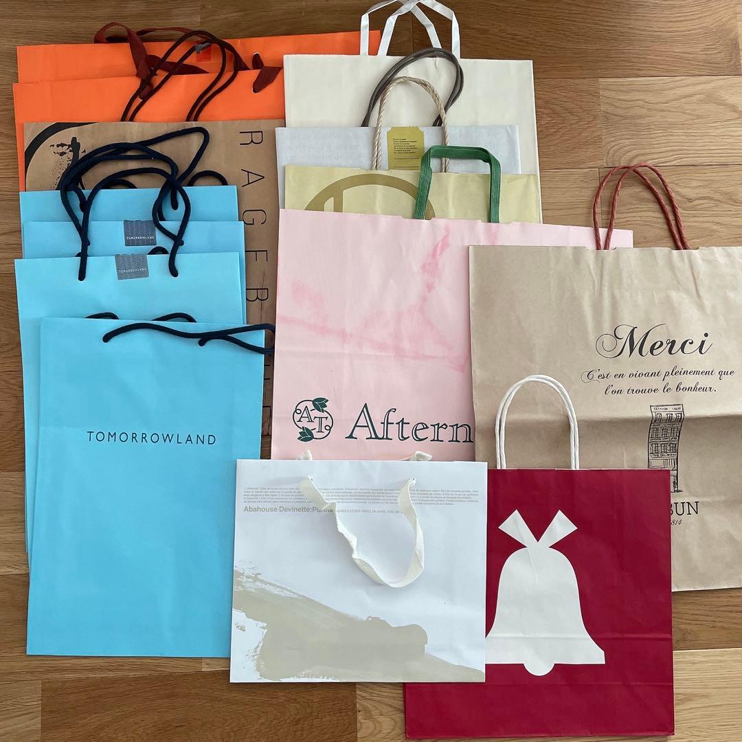 化粧品 アパレル ショップ袋 ショッパー 買い物袋 紙袋 まとめ売り 190枚 — image 4