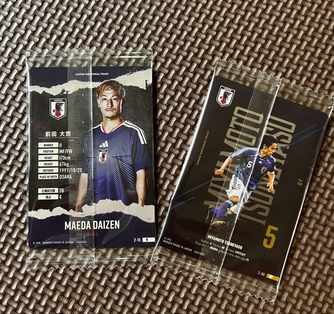 ツインウエハース　サッカー日本代表2026 宮本恒靖 レア　前田大然　通常 — image 2