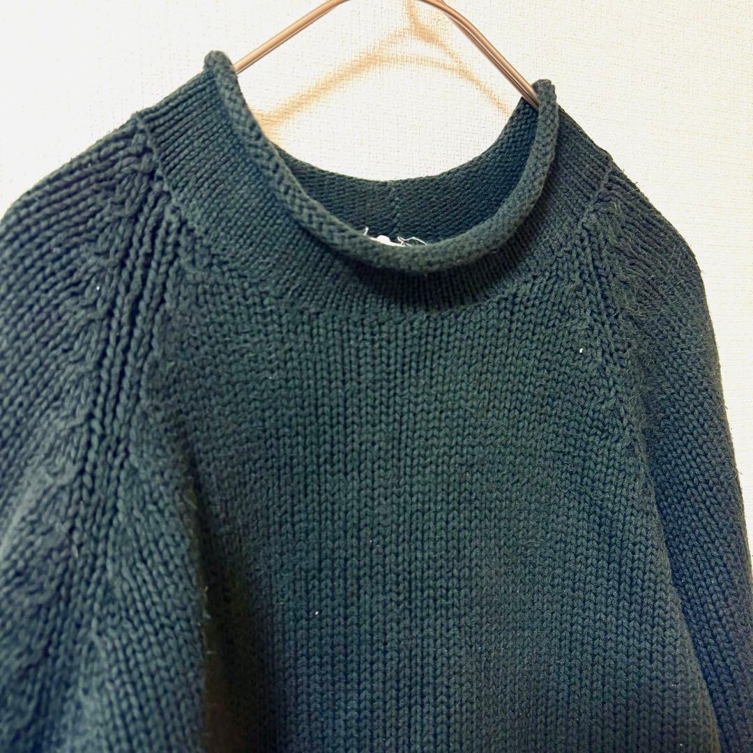 J.CREW クルーネック　ニット　セーター ダークグリーン　a408 — image 3