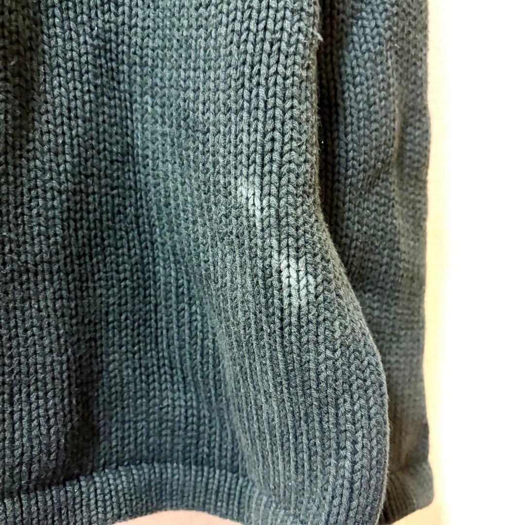J.CREW クルーネック　ニット　セーター ダークグリーン　a408 — image 5