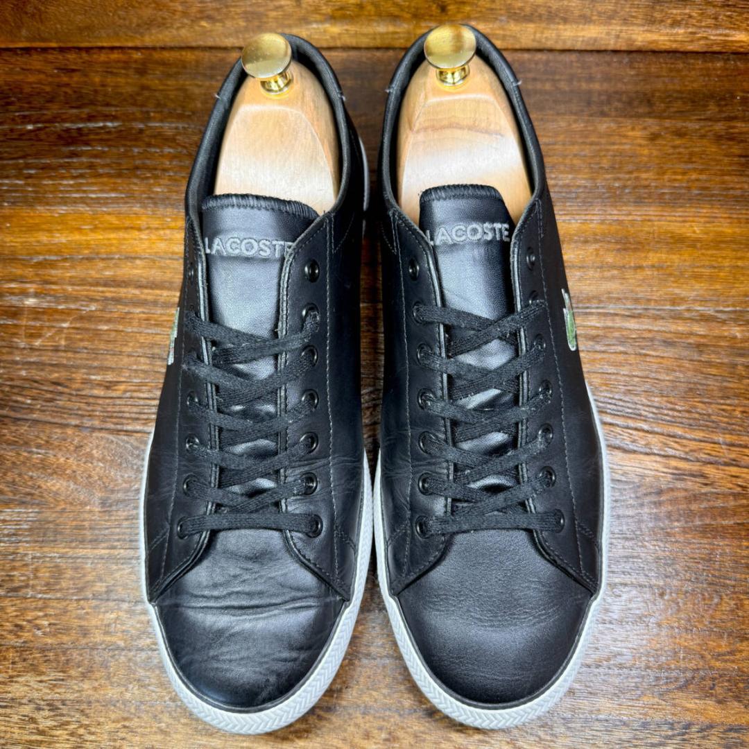 ◆LACOSTE◆ラコステ 28.0cm レザースニーカー 黒 ブラック メンズ — image 3