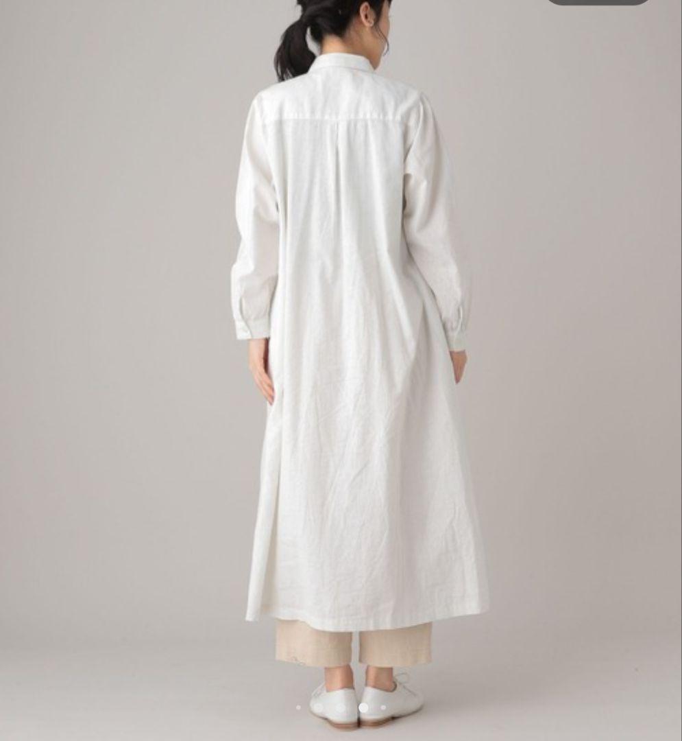 natural by studio CLIPリネンコットンシャツワンピース綿麻混 — image 4