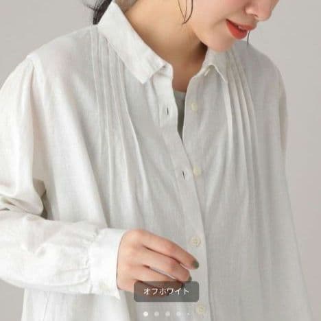 natural by studio CLIPリネンコットンシャツワンピース綿麻混 — image 5