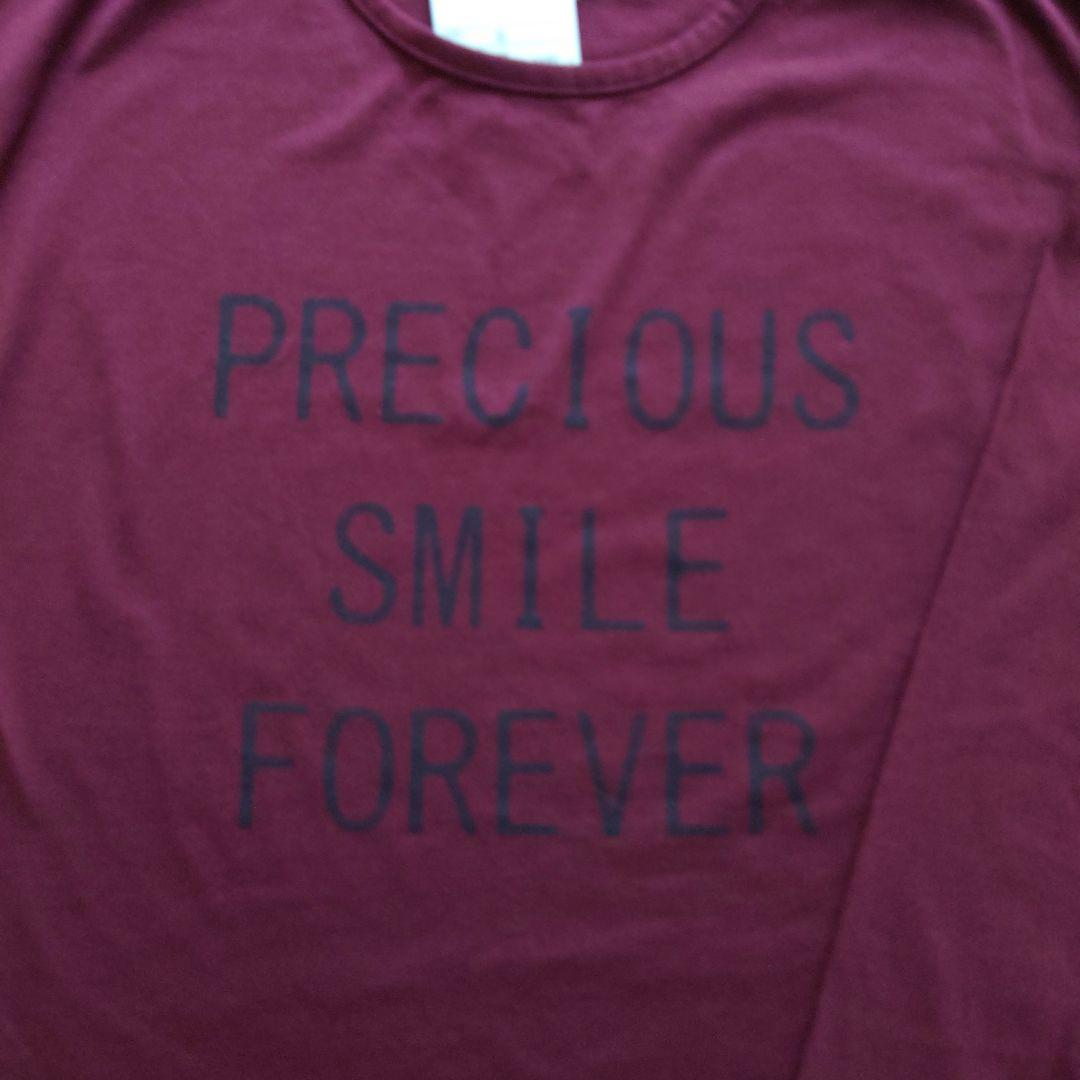 未使用タグ付き ワインレッド系 長袖Tシャツ Sサイズ 2枚セット — image 3