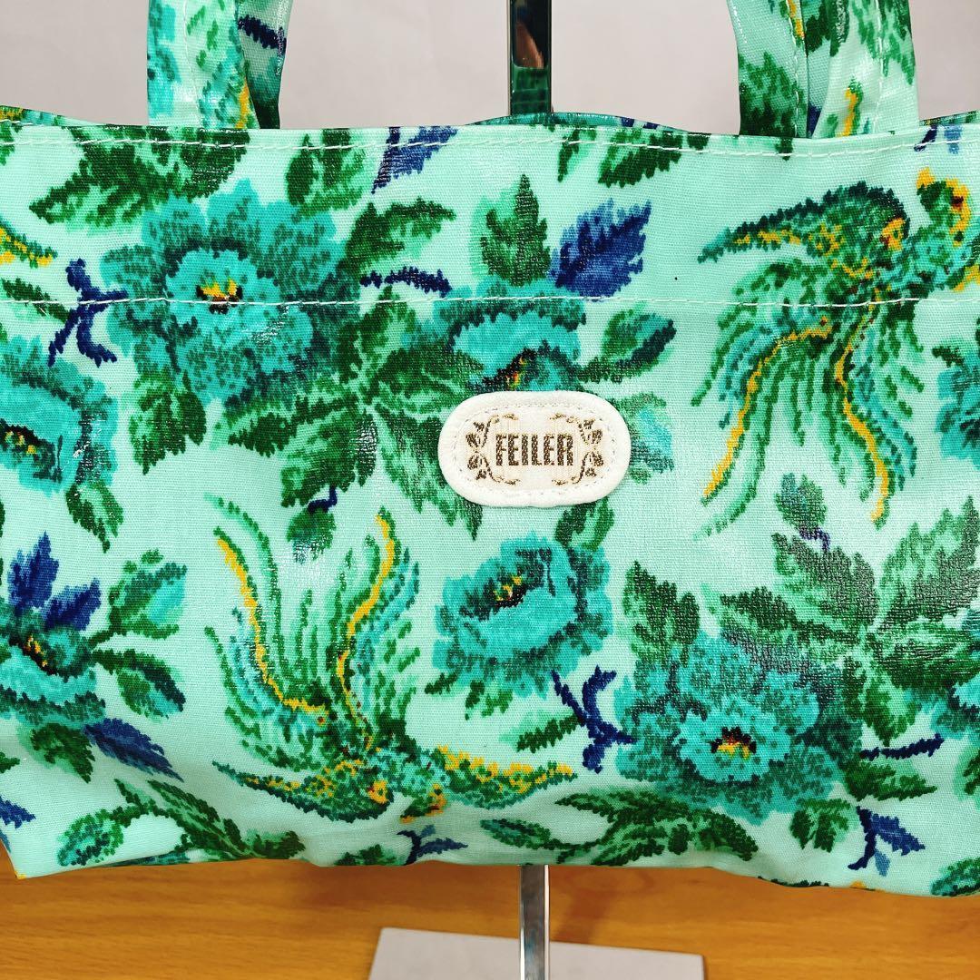 美品 FEILER フェイラー 花柄 トートバッグ ハンドバッグ ミニサイズ — image 4