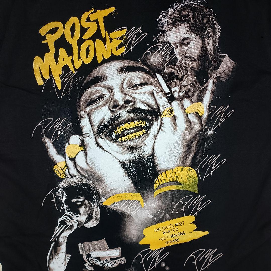 ☆新品☆Post Malone☆ポストマローン☆Tシャツ☆黒☆ L☆バンドT☆ — image 3