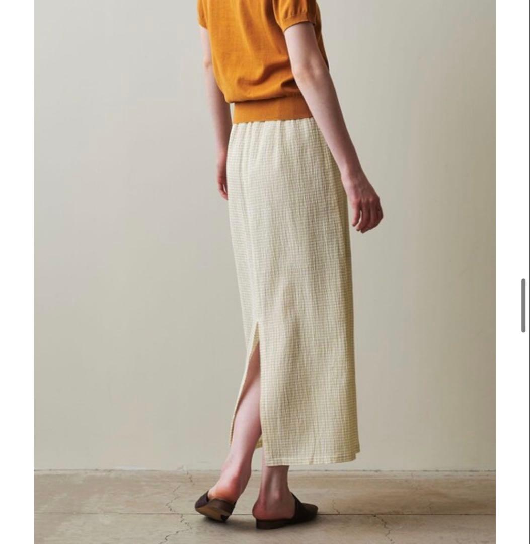 Steven Alan CRAPE STRIPE EASY SKIRT — image 2