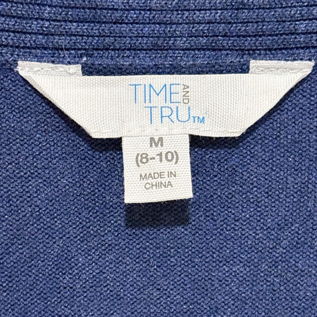 美品✨ Time and Tru 【M】 ロングカーディガン ブルー 輸入古着 — image 2