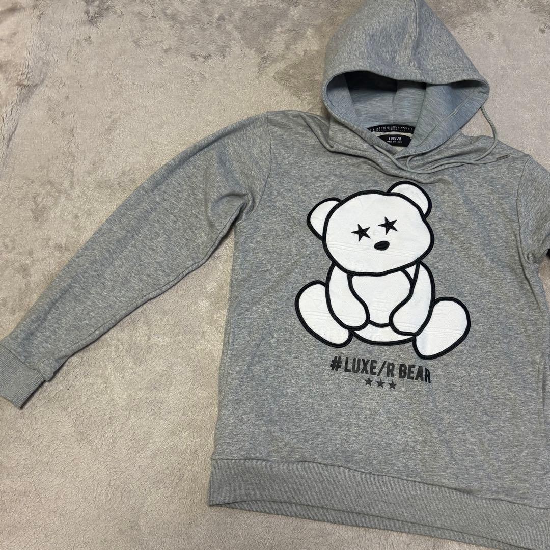 LUXE/R #LUXE/R BEAR グレー パーカー Mサイズ — image 5