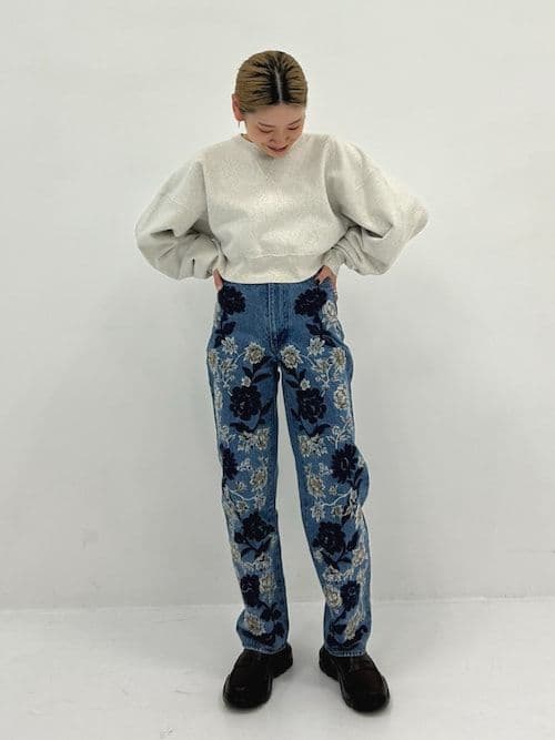 CLANE FLOWER EMBROIDERY PANTS — image 4