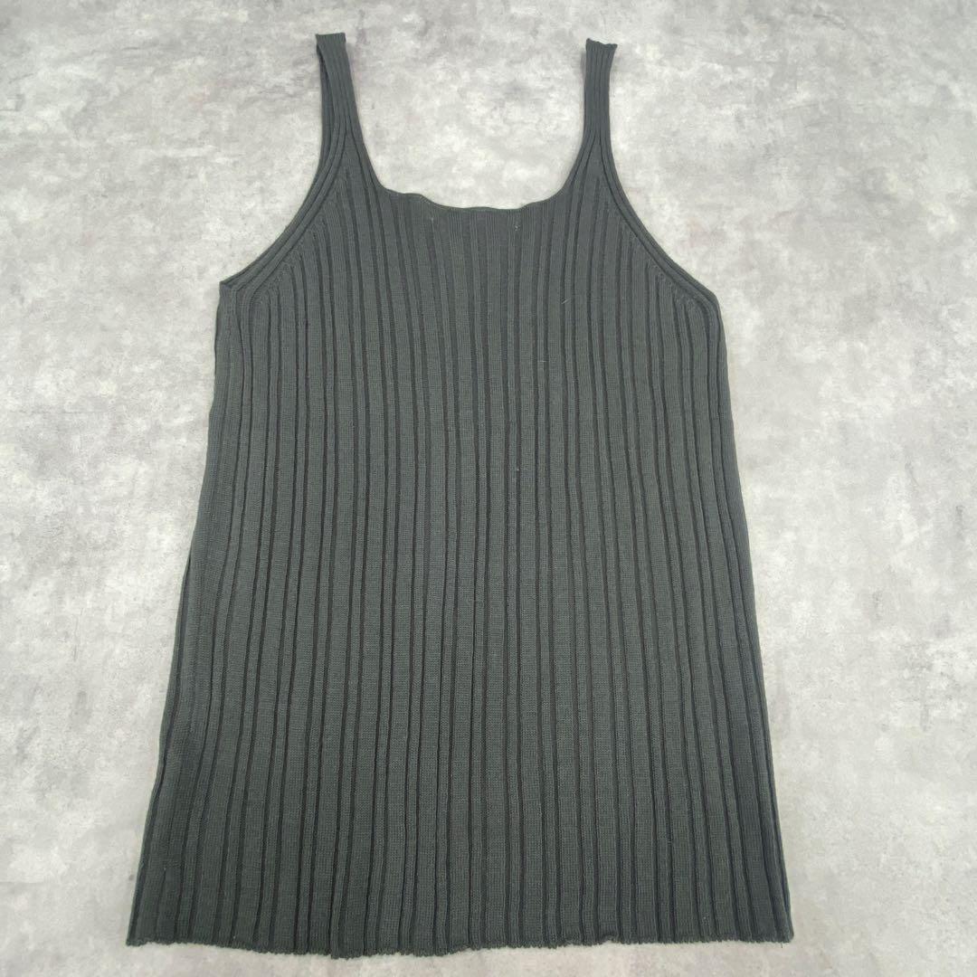 【美品】OHOTORO リブニット キャミソール カーキ — image 5