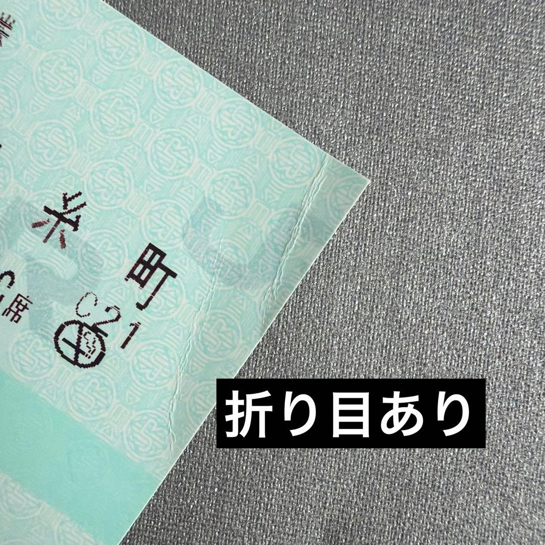 【使用済みマルス券】JR東日本の特急しおさい50号×2枚セット（折り目あり） — image 3