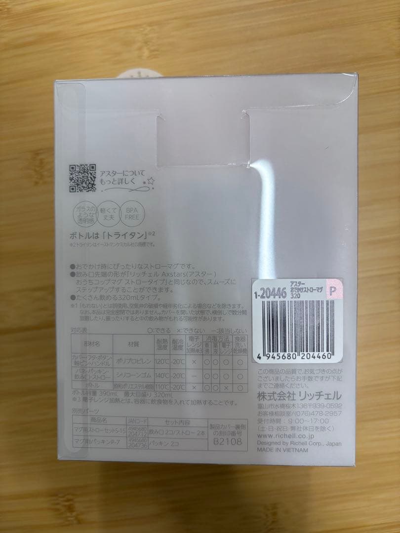 【未使用・未開封】Richellアスターおでかけストローマグ 320mL ピンク — image 3