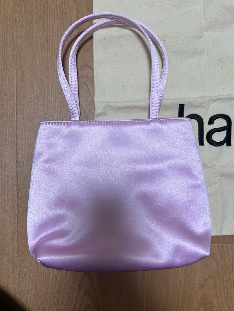 hai ピンク　ハンドバッグ シルク100% silk bag — image 2