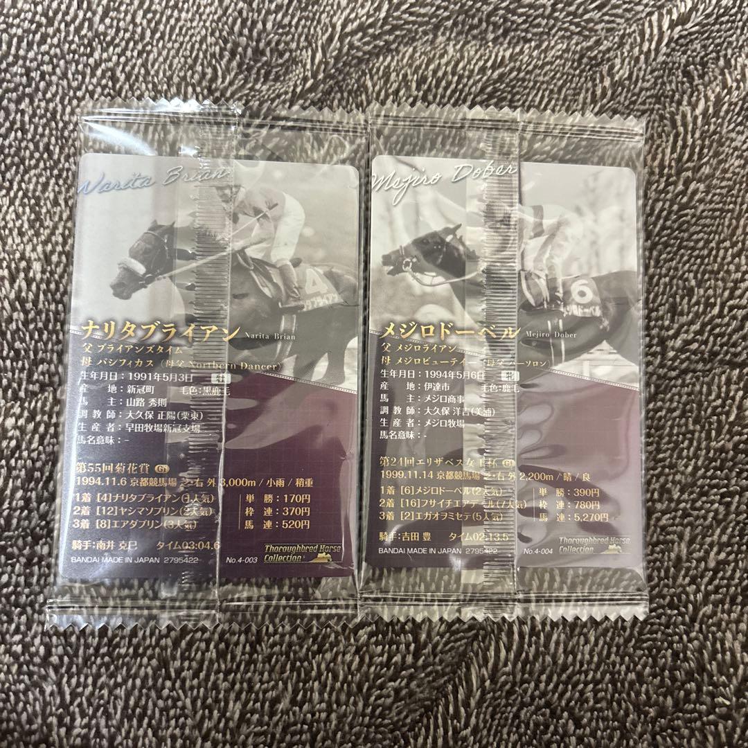競馬カード ナリタブライアン メジロドーベル 2枚セット — image 2