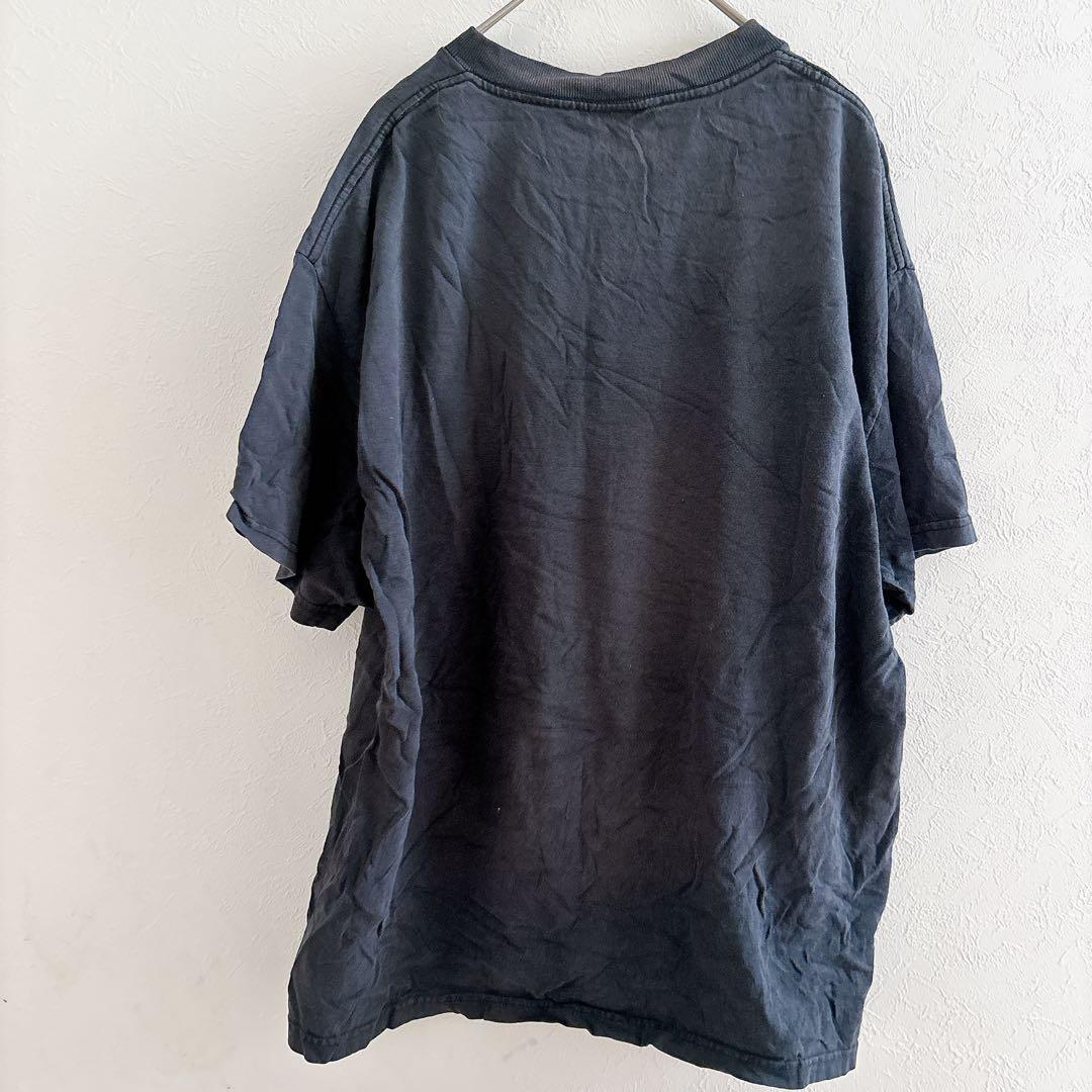デルタ クルーネック Tシャツ ロゴ L 黒 綿 ヴィンテージ風 カジュアル — image 2