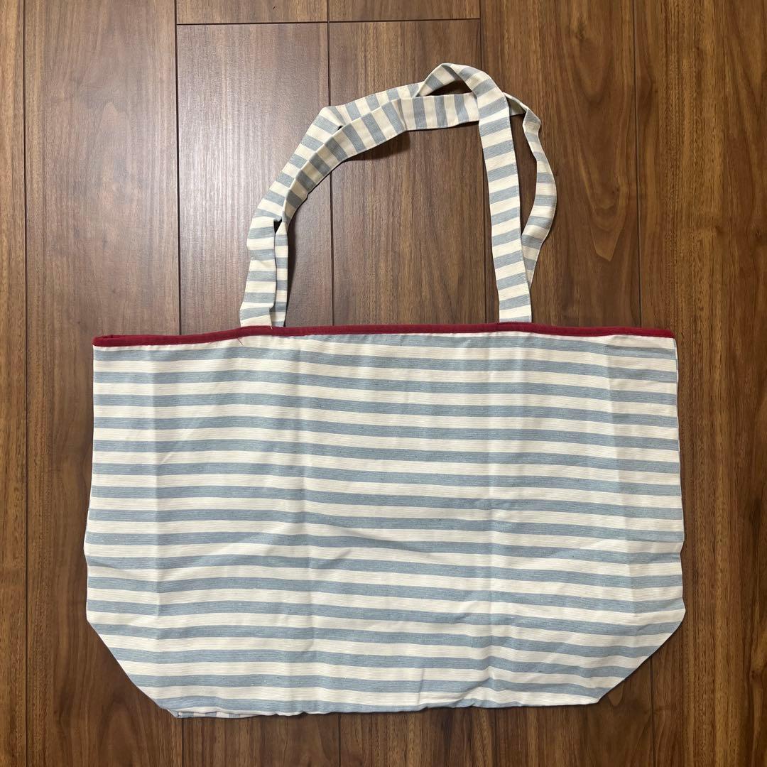ZARA ボーダー柄 トートバッグ エコバッグ — image 2