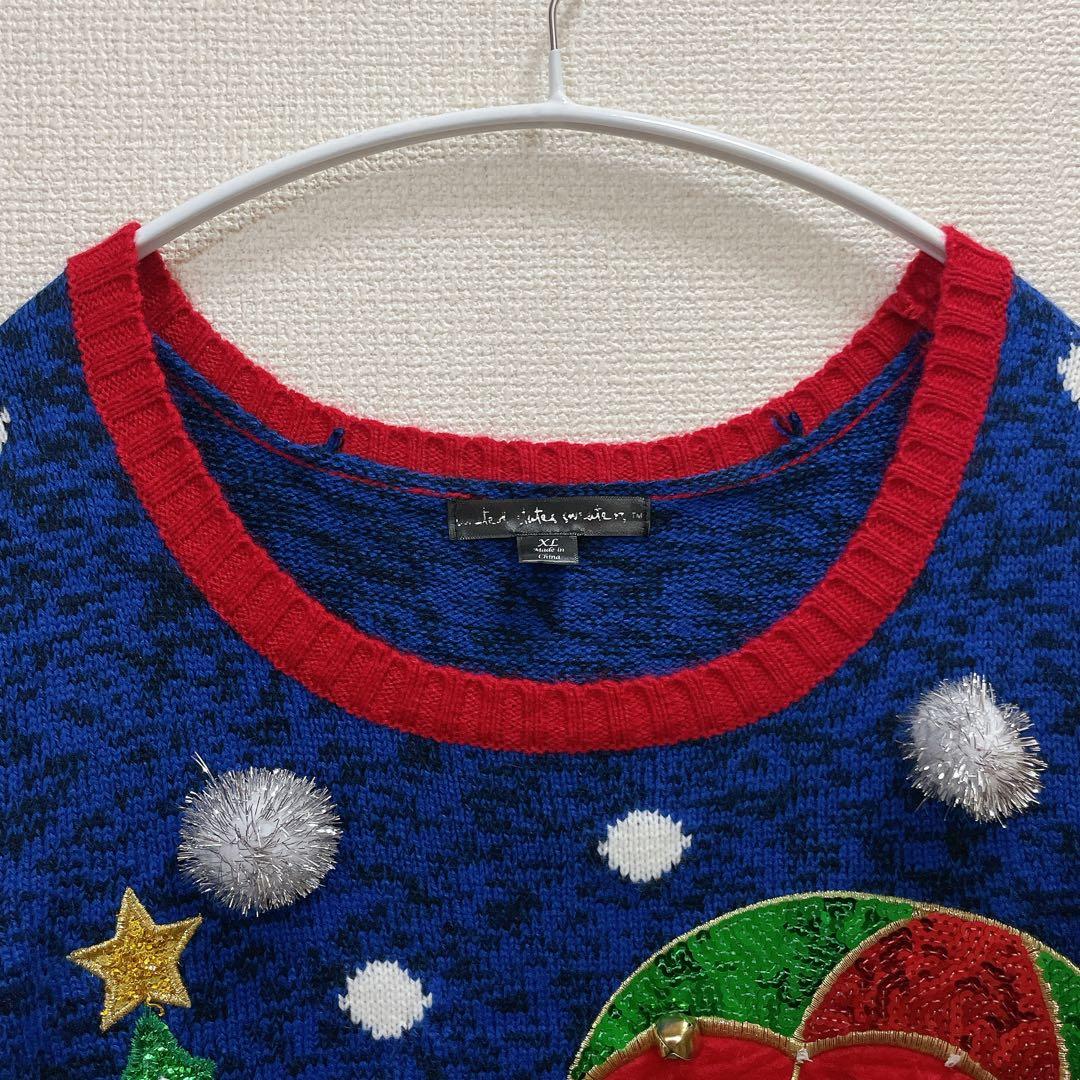 ユナイテッドステーツセーター【XL】クリスマス ペンギン クルーネック ニット — image 4