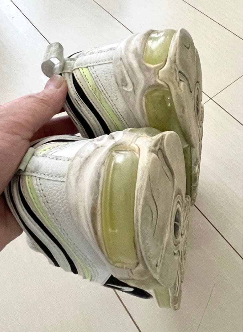 NIKE AIR MAX 97 ホワイト ブラック ライムグリーン 28.0cm — image 5