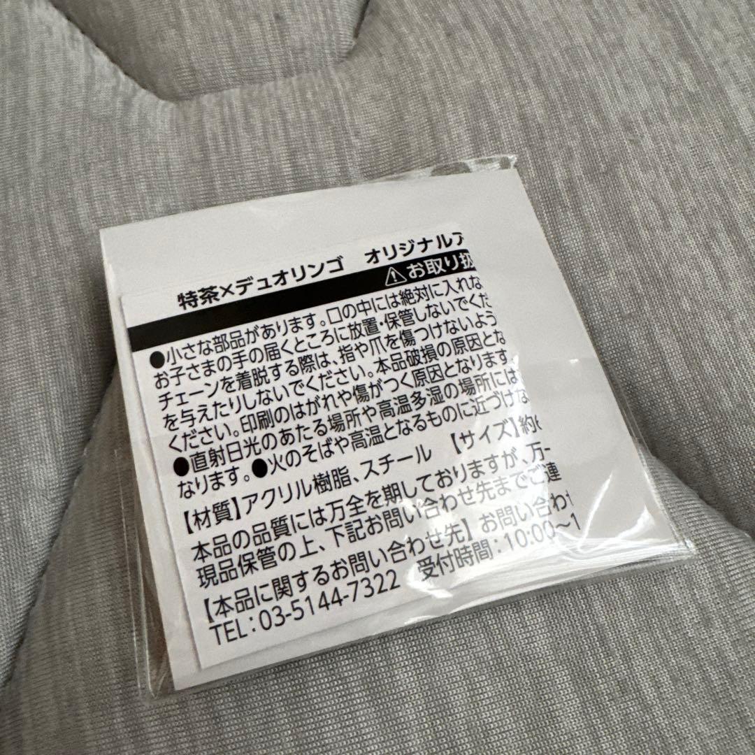 【非売品】特茶×デュオリンゴ　ステッカー　アクリルキーホルダー Duolingo — image 4