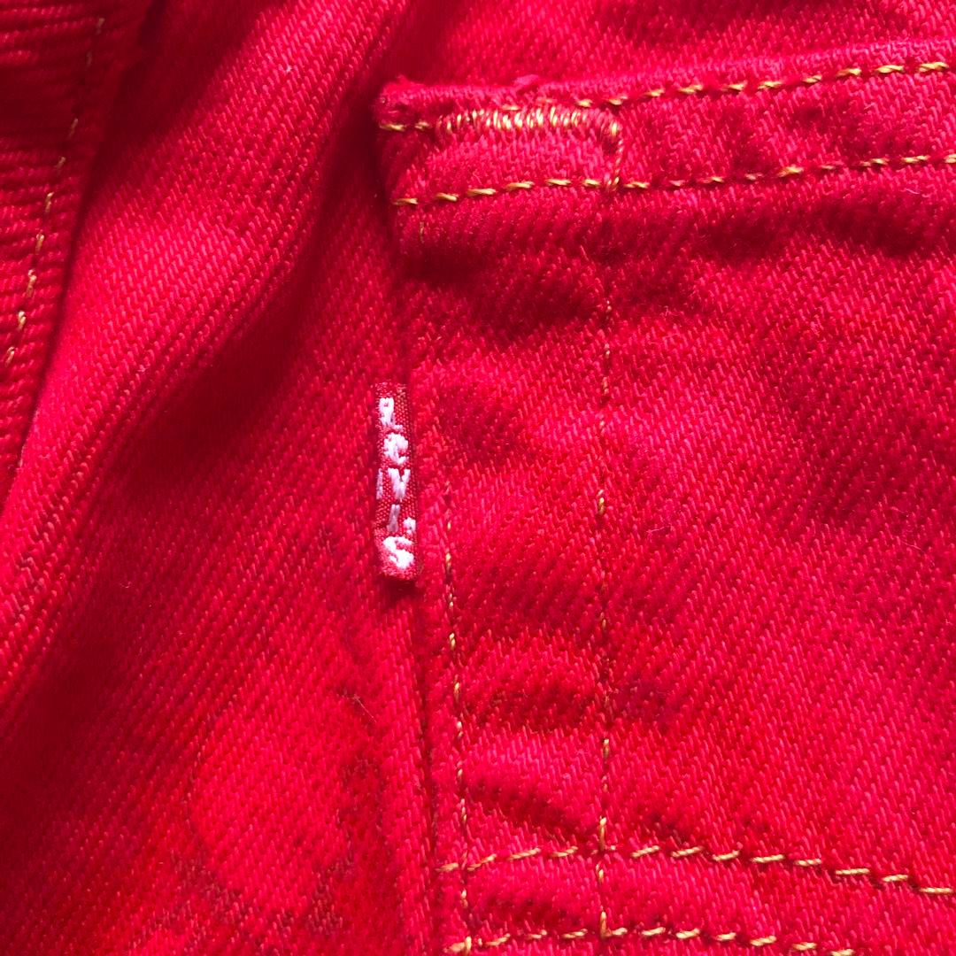 Levi's★US501 赤染めストレートデニム 神ラベル後付け♠︎W30 — image 4