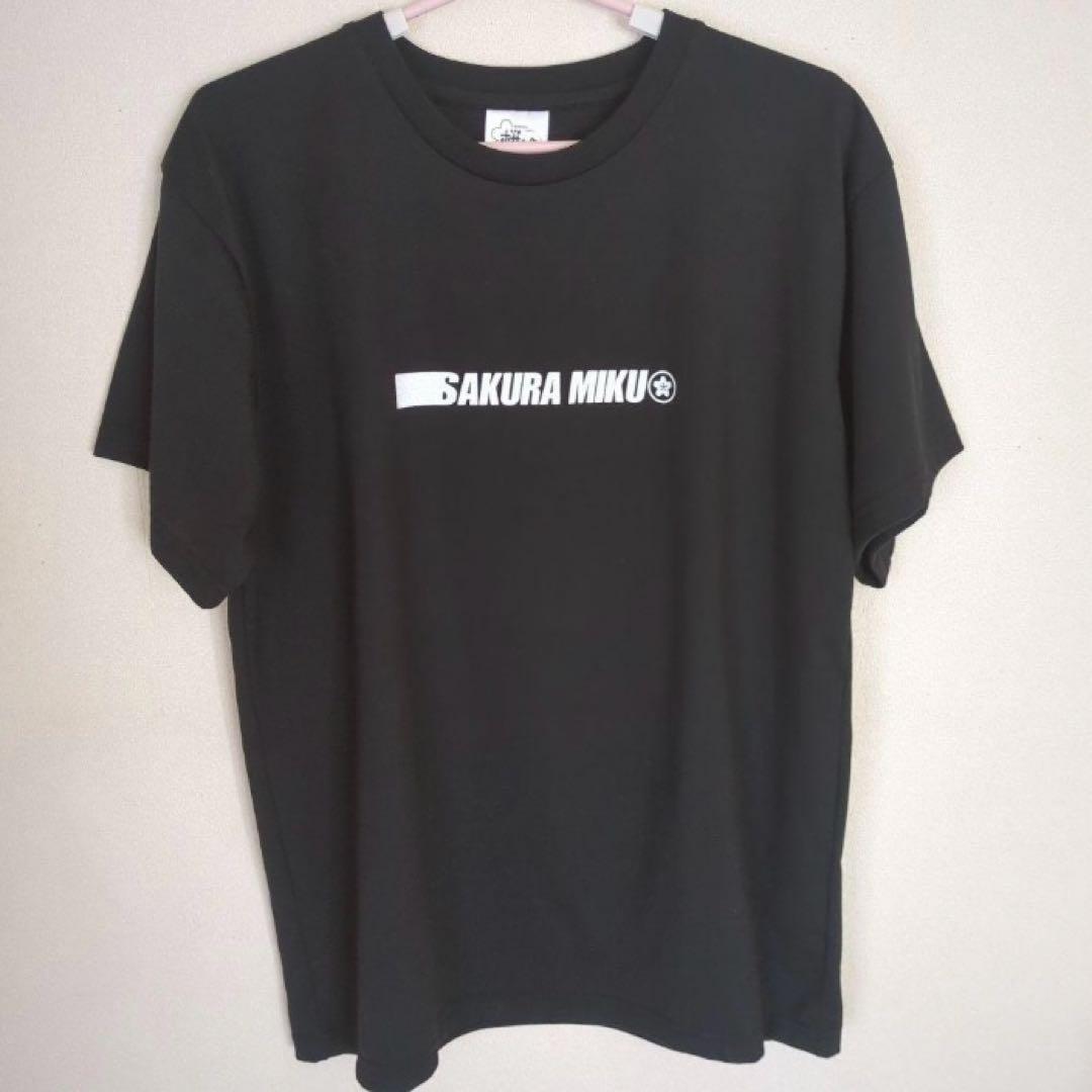 【 Mサイズ 】新品 初音ミク サクラミク Tシャツ 半袖 桜ミク 黒 男女兼用 — image 4