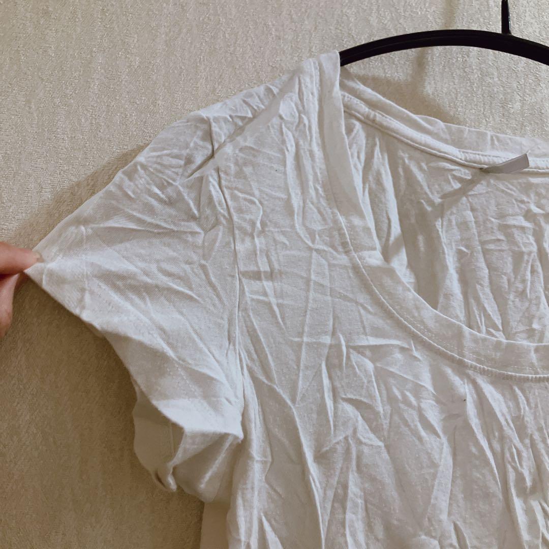 fresics 【L】ホワイト 白 半袖 Tシャツ シンプル 無地 春夏 — image 5