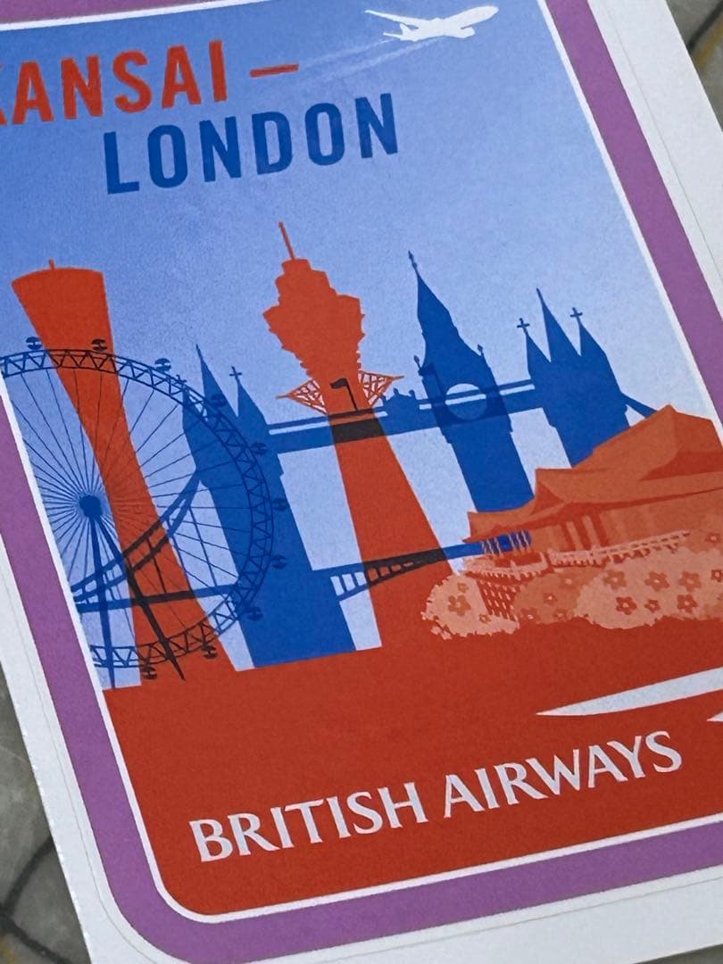 【正規品・希少】ブリティッシュエアウェイズ ロンドン London ステッカー — image 2