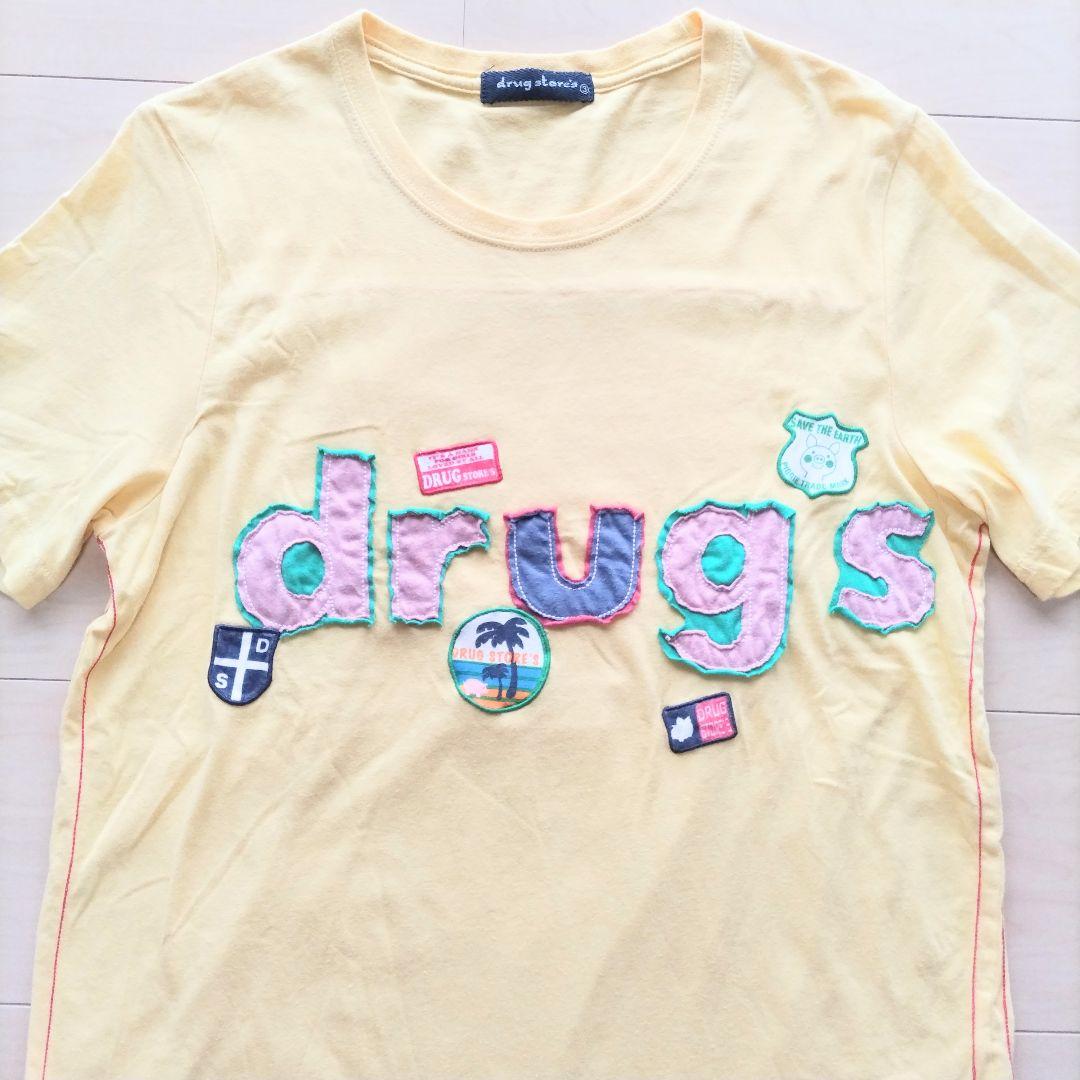 drug store's ドラッグストアーズ 3 Tシャツ 半袖 トップス 黄色 — image 2