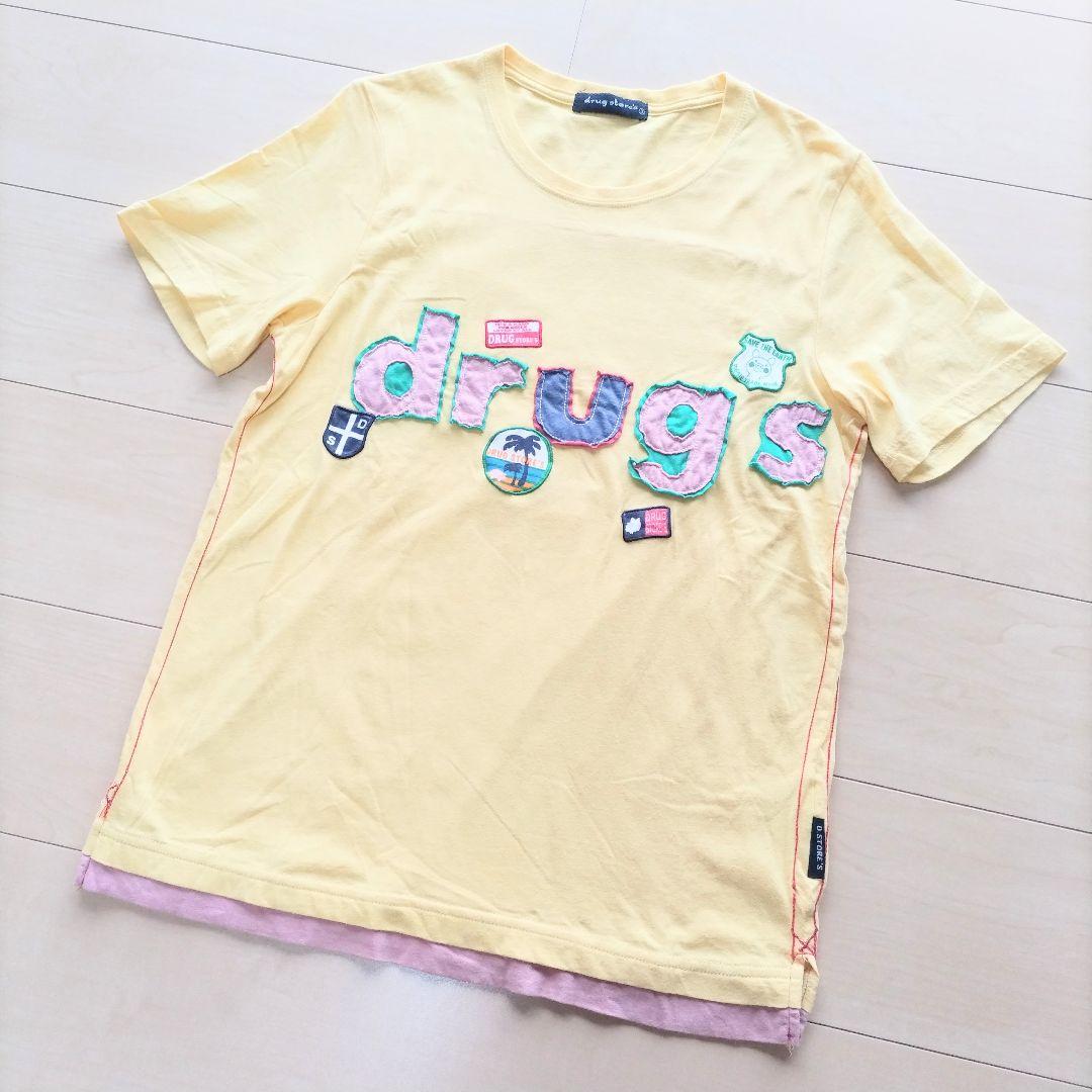 drug store's ドラッグストアーズ 3 Tシャツ 半袖 トップス 黄色 — image 4