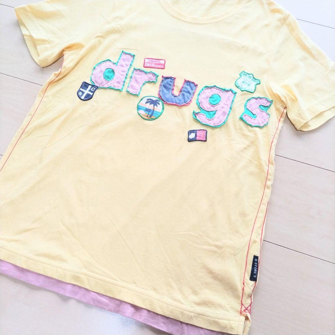 drug store's ドラッグストアーズ 3 Tシャツ 半袖 トップス 黄色 — image 5